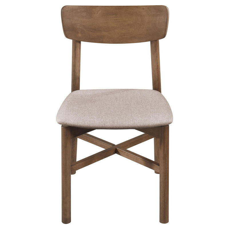 Parkridge Dining Side Chair Natural Walnut (Set of 2)