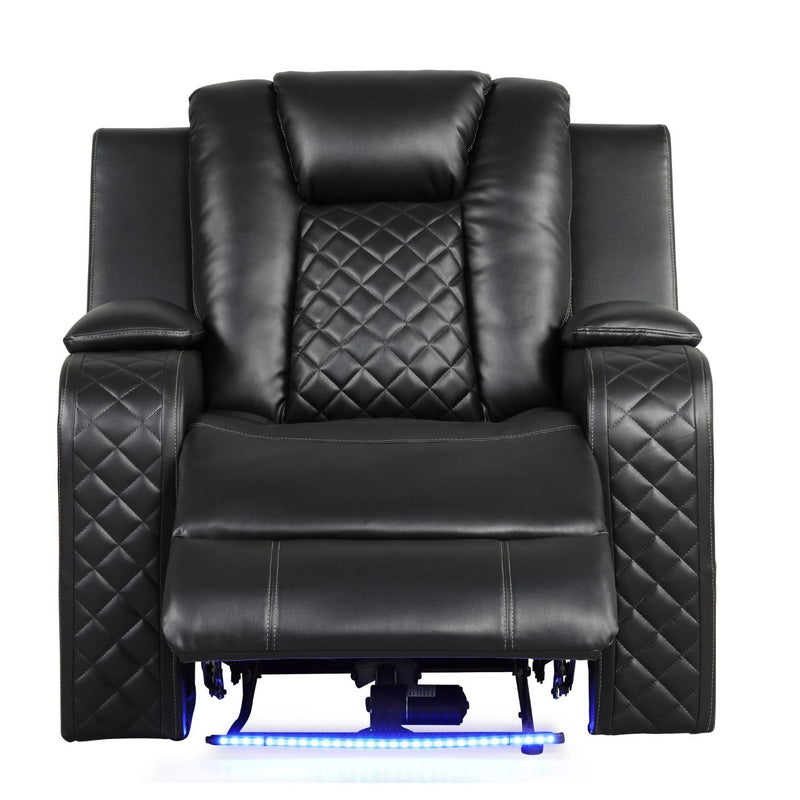 Benz - LED & Power Recliner Chair With Adjustable Headrest