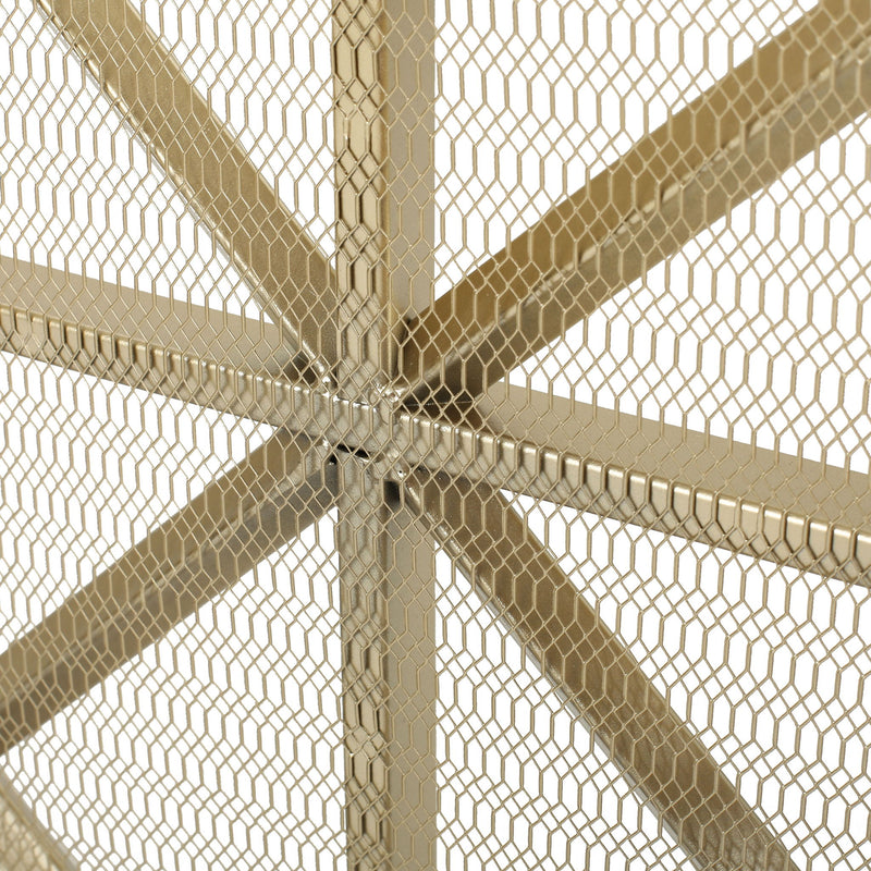 Margaret - 3 Panel Fireplace Screen Iron