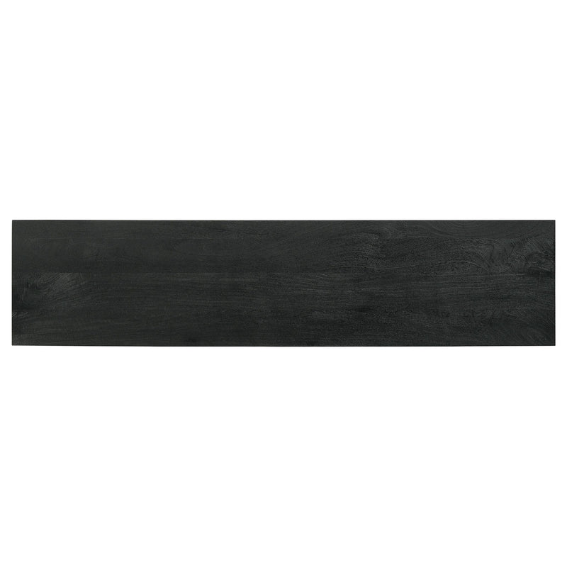 Marsden 2-door Mango Wood 70-inch TV Stand Charcoal Black