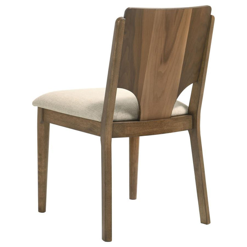 Crestmore - Dining Chair Upholstered Seat (Set of 2) - Walnut
