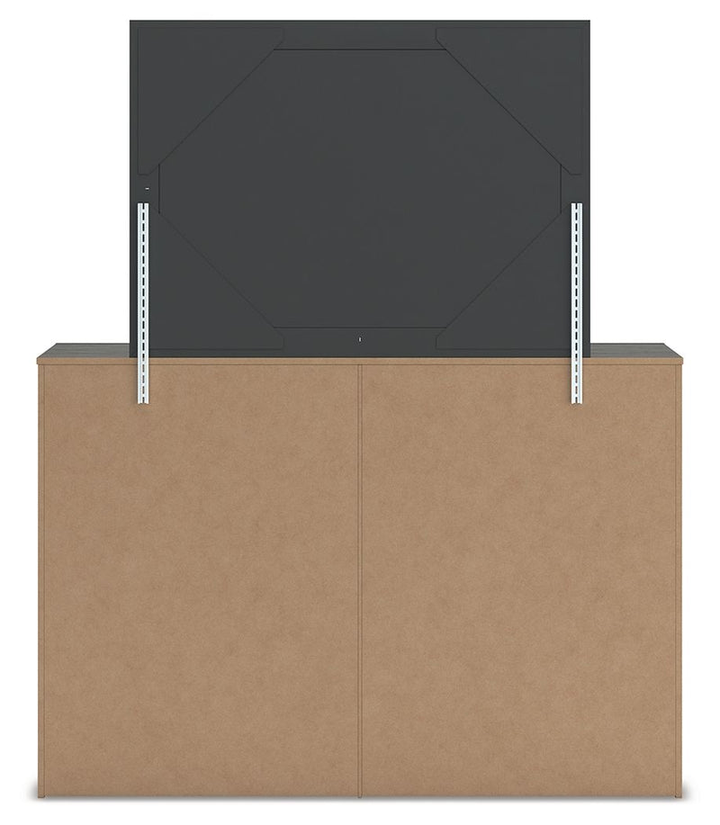 Fraluna - Dresser And Mirror - Charcoal