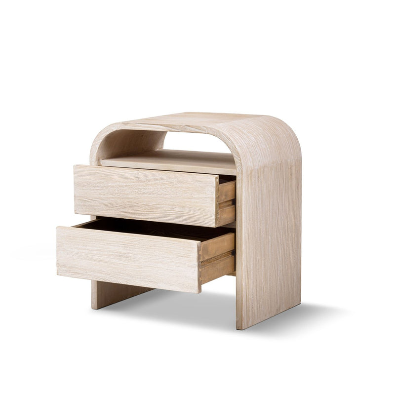 Dune - Side Table - White Washed
