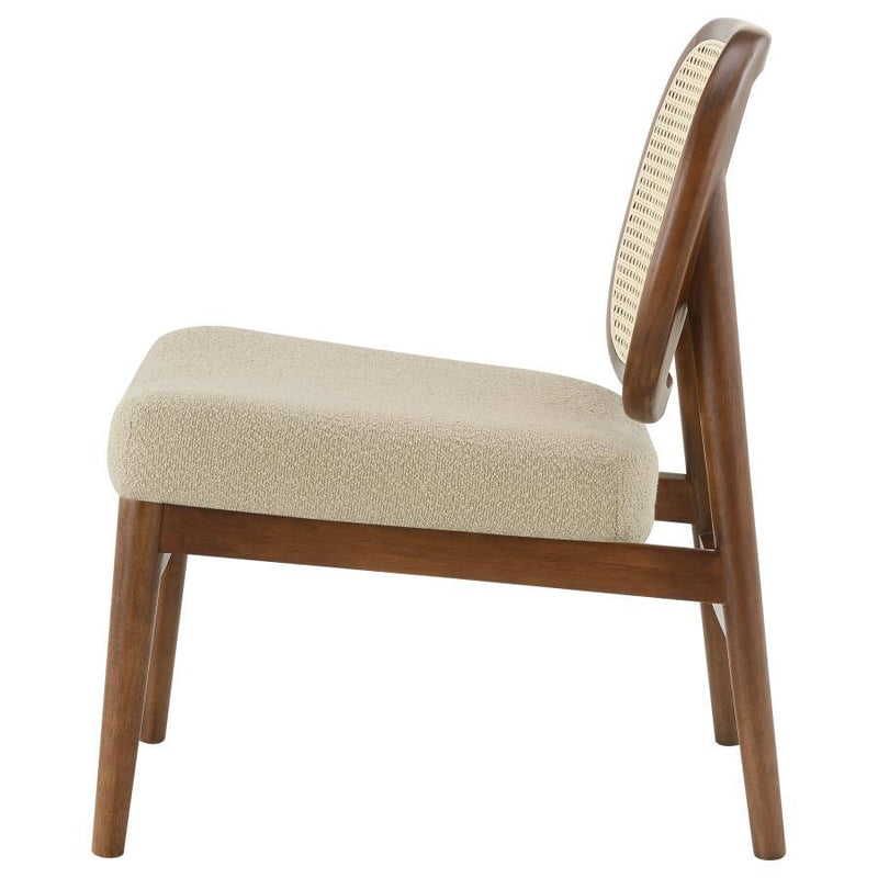 Rayo - Rattan Cane Back Accent Chair With Padded Seat