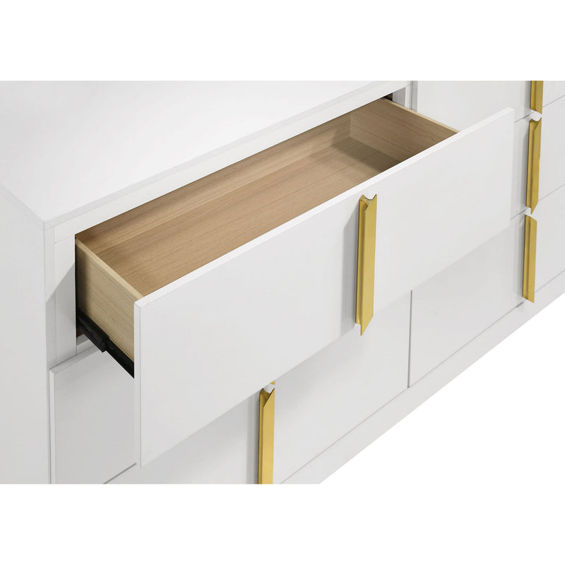 Lauryn - 6 Drawer Dresser Cabinet - Gloss White