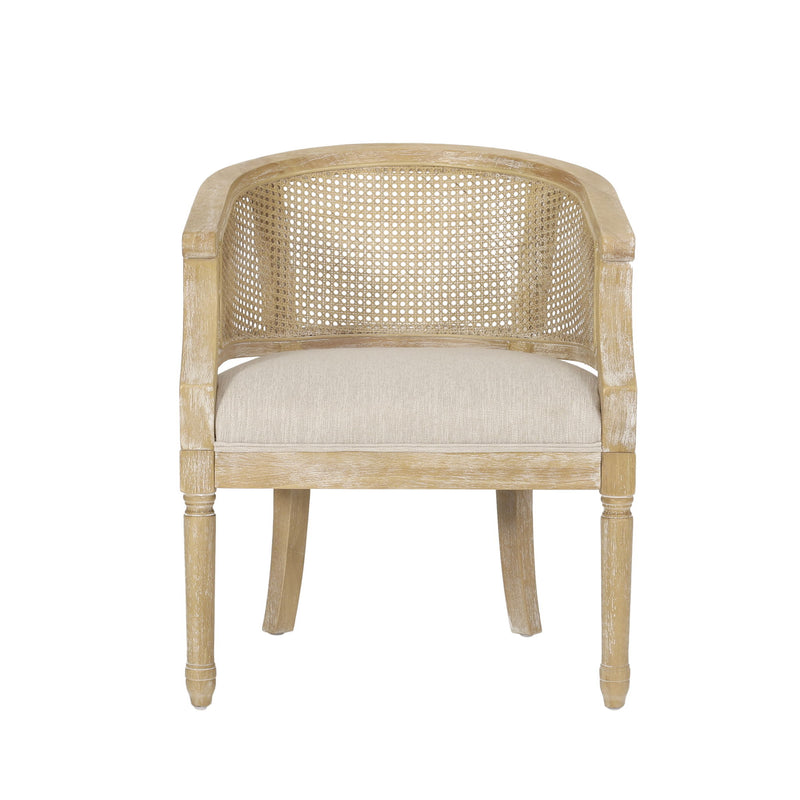 Curved Backrest Accent Chair