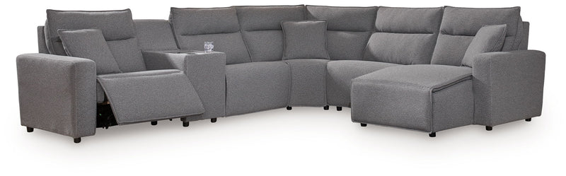 ModMax II - Salt And Pepper - Reclining Sectional