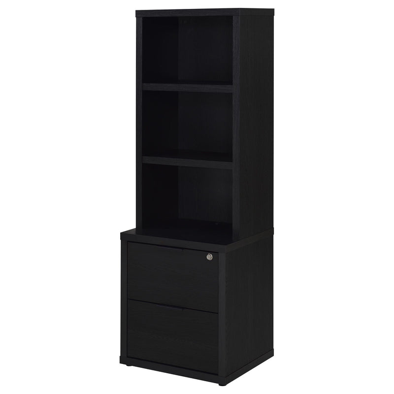 Westpark 3-piece Twin Bedroom Set Bookcase Headboard Black