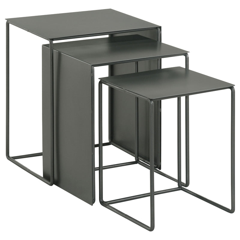 Vestal - 3 Piece Rectangular Nesting Table Set - Gray
