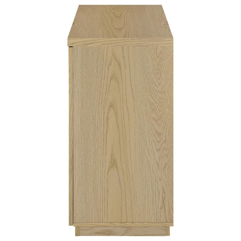 Tilbury - 2-Door Glass Front Accent Display Cabinet - Light Oak