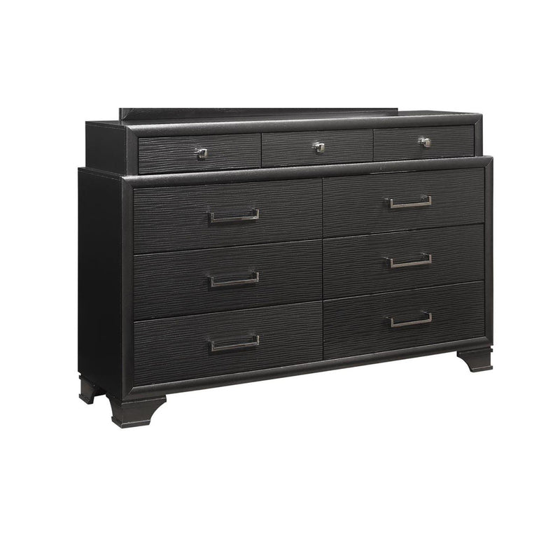 Civic - 5 Piece Storage Bedroom Set With Bookcase Headboard