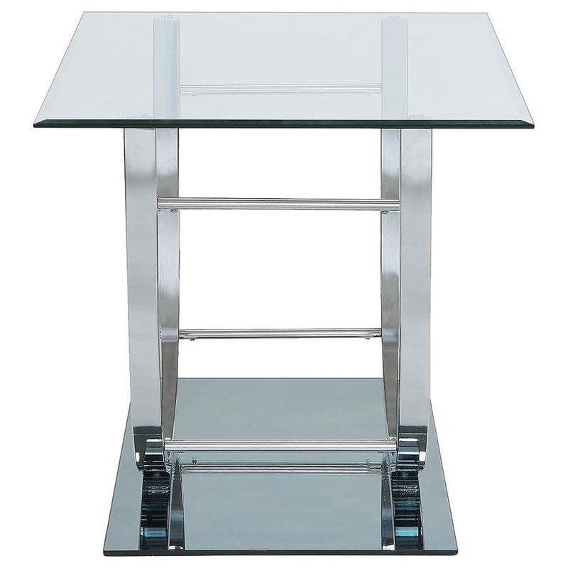 Danville - Rectangular U-Shaped Glass Top Table