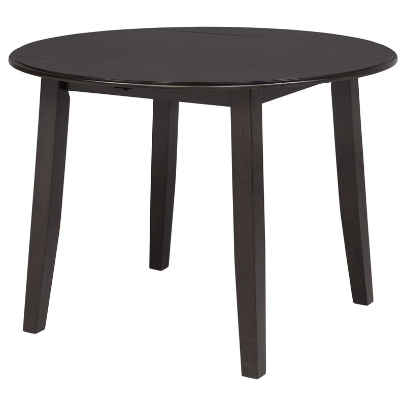 Jackie - 5 Piece Dining Set With Drop Leaf Table And Side Chairs - Dark Coffee