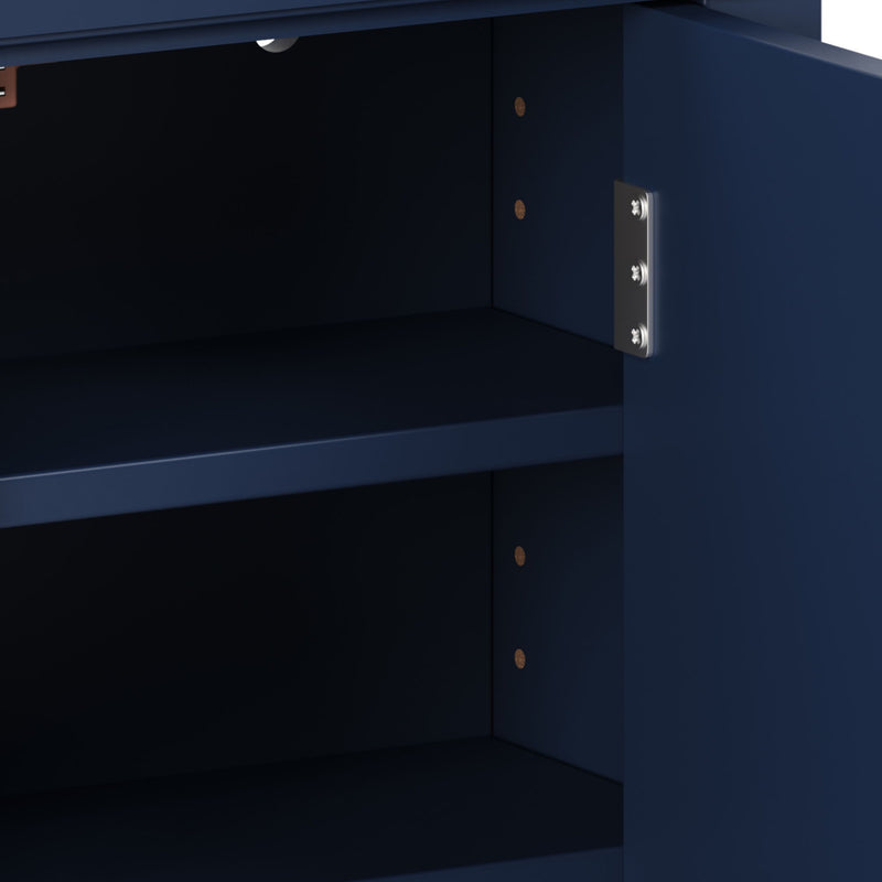 Multi Functional Wall Mounted Cabinet With Adjustable Shelves For Bathroom