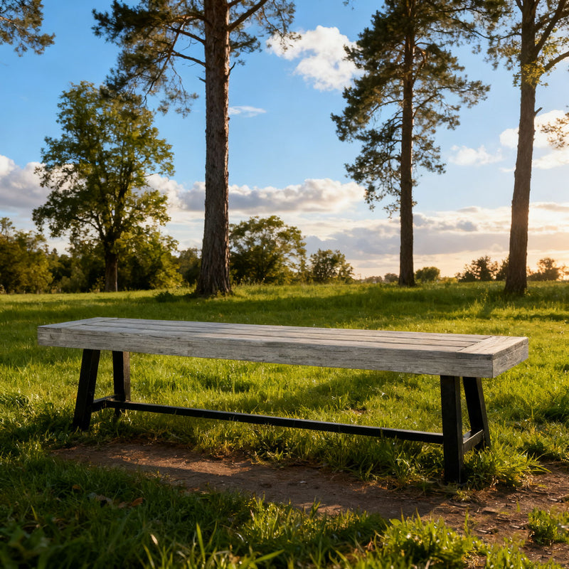 Carlisle - Outdoor Dining Bench - Gray