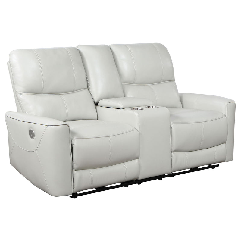 Amberly - 3 Piece Power Reclining Sofa Set - Light Gray