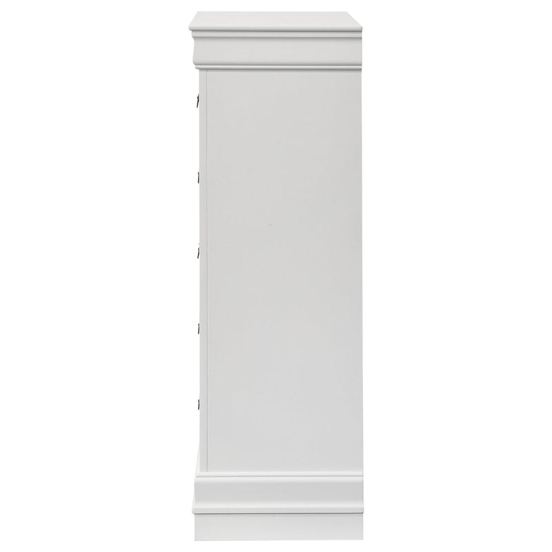 5 Drawer Bedroom Chest - White