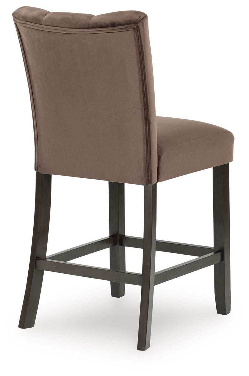 Jeshina - Upholstered Barstool (Set of 2) - Mocha