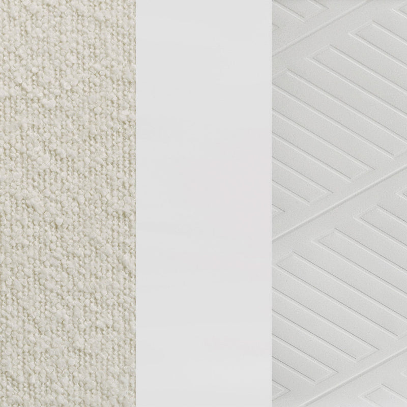 Marmore 64-inch Queen Panel Bed LED Headboard White