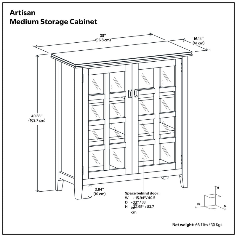 Artisan - Handcrafted Medium Storage Cabinet