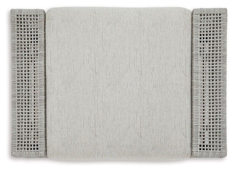 Seton Creek - Ottoman With Cushion - Gray