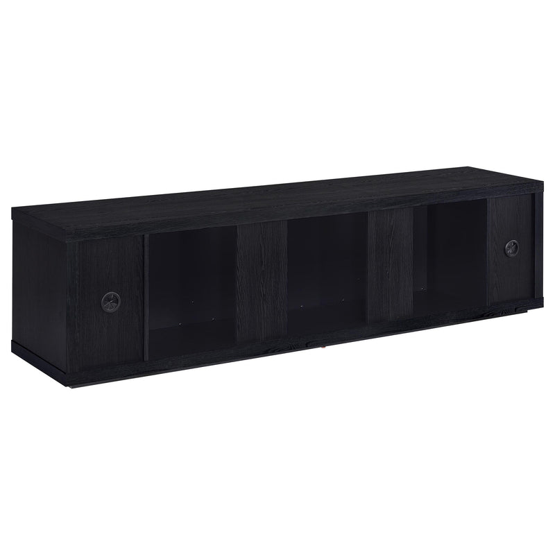 Joselyn - Fireplace TV Stand With Flame Visualizer - Black