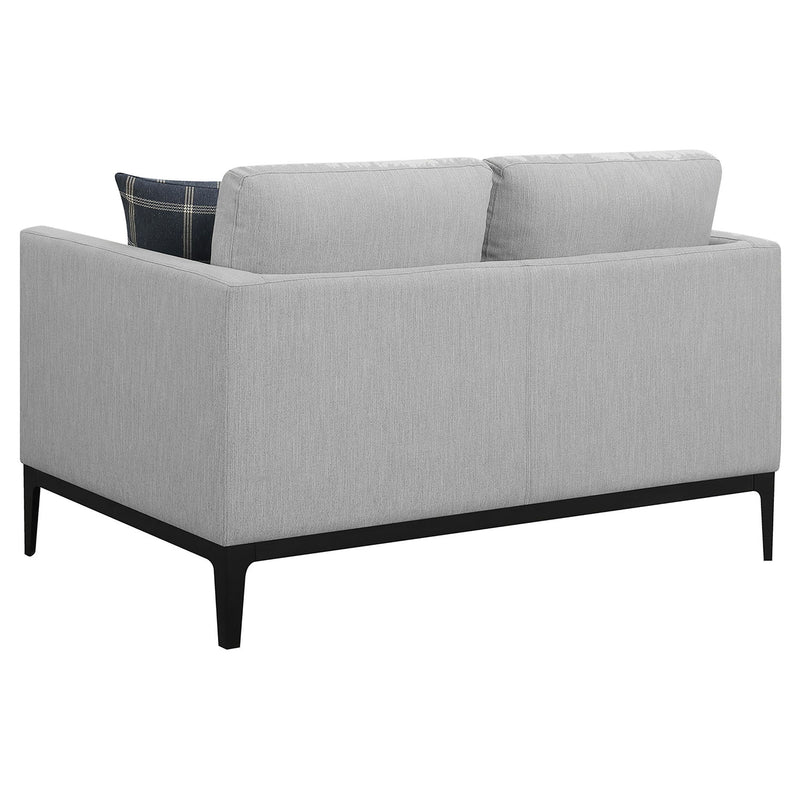 Montauk - 2 Piece Arms Living Room Set With Upholstered Seating - Light Gray