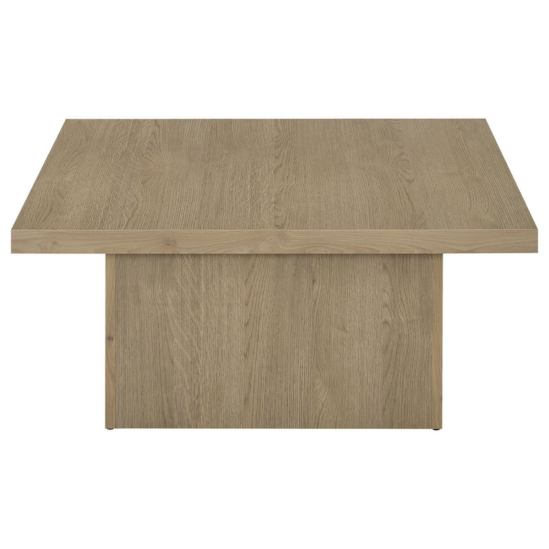 Devar 2-piece Square Cocktail Coffee End Table Set Latte