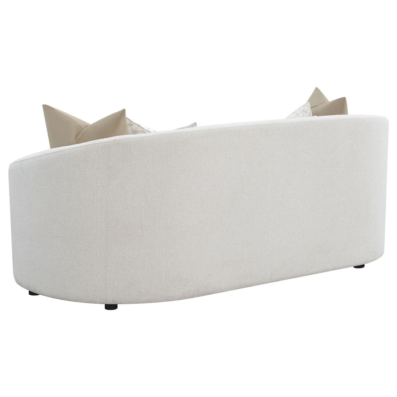Rory - Sloped Arms Sofa With Pillows - Ivory