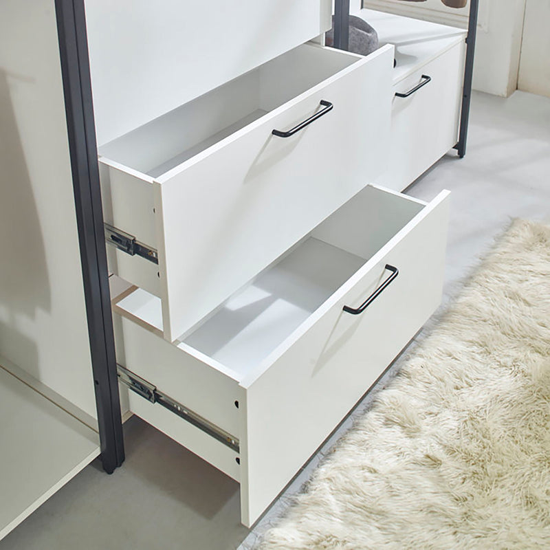 Fiona - Freestanding 4 Tower Walk-In Closet System - White