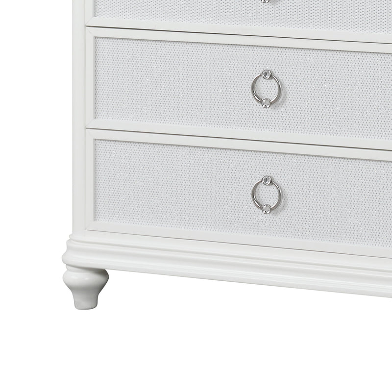 Abigale - 5 Drawer Chest With LED Lighting - White