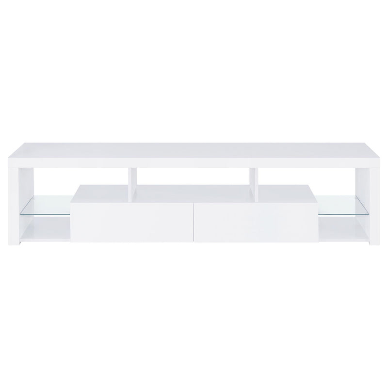 Jude 3-piece 71-inch TV Entertainment Center White High Gloss