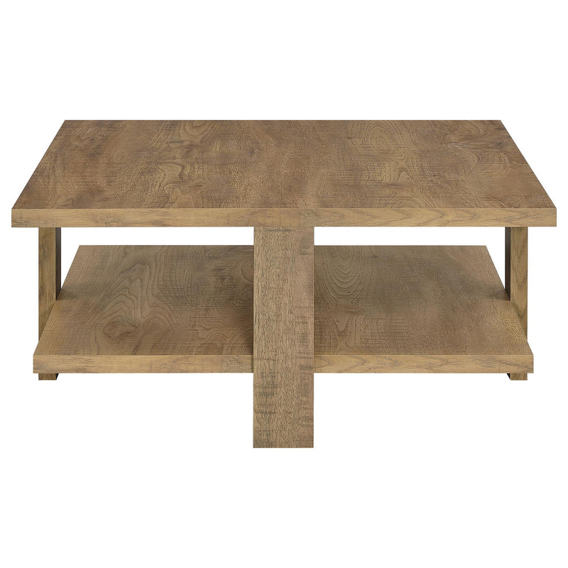 Dawn 2-piece Round Coffee and End Table Set Mango Brown