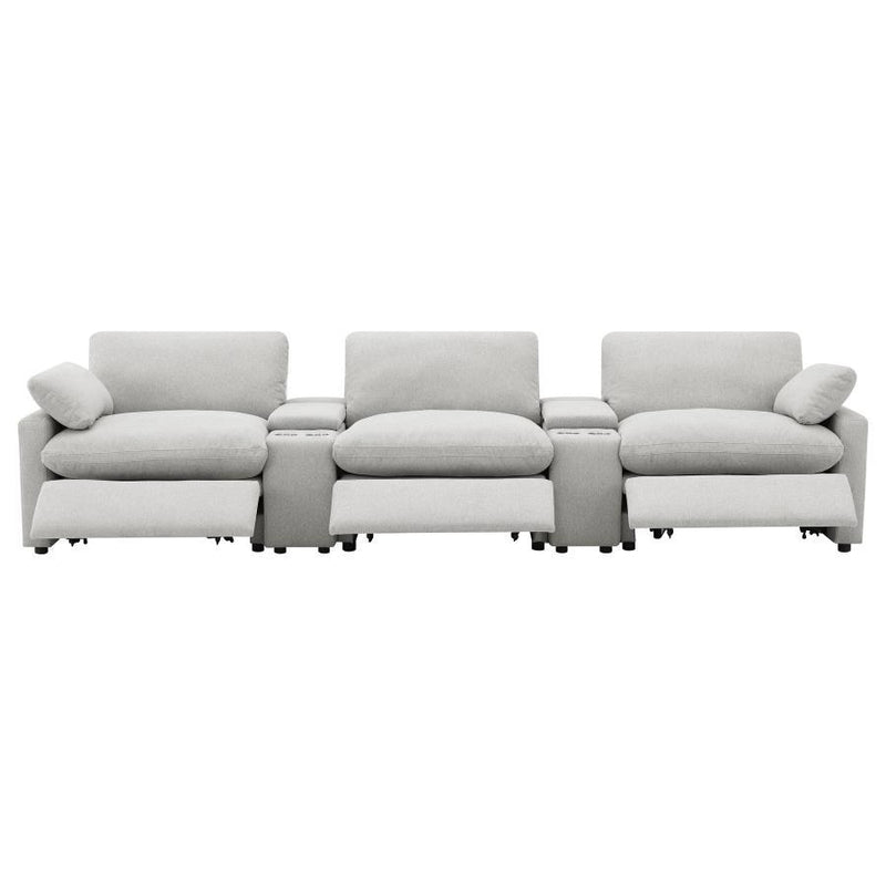Collins - 5-Piece Power Reclining Home Theater Seating