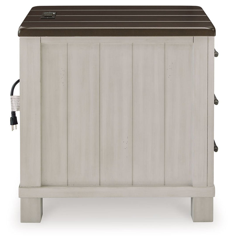 Darborn - Chair Side End Table - Gray / Brown