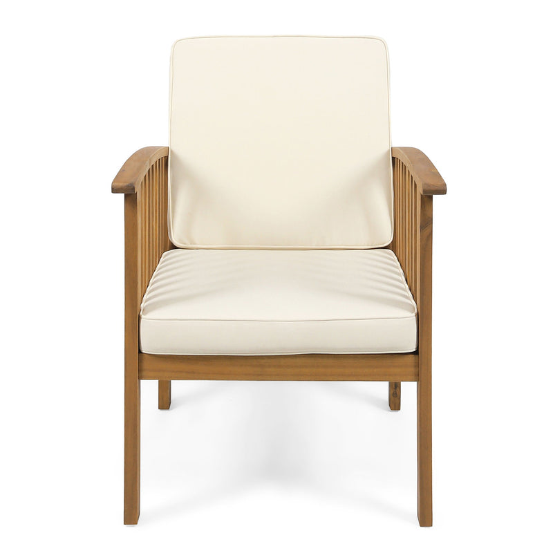 Casa - Acacia Club Chair Coastal Classic Outdoor Seating, Waterproof Fabric