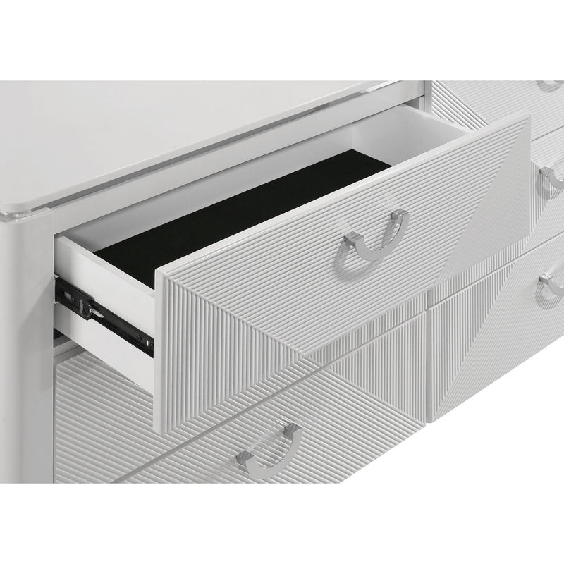 Buckley - 6 Drawer Dresser - Gloss White