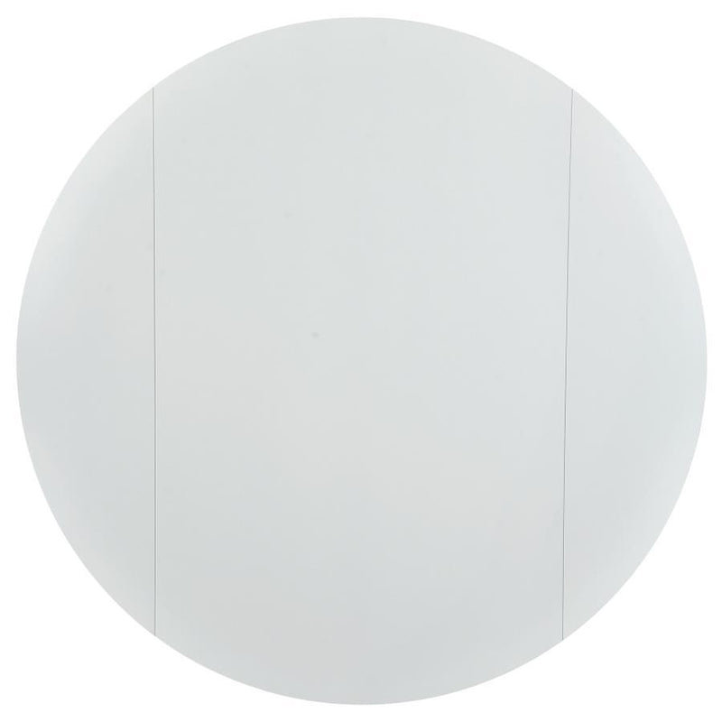 Bucknell - 3 Piece Round Drop Leaf Dining Table Set - White