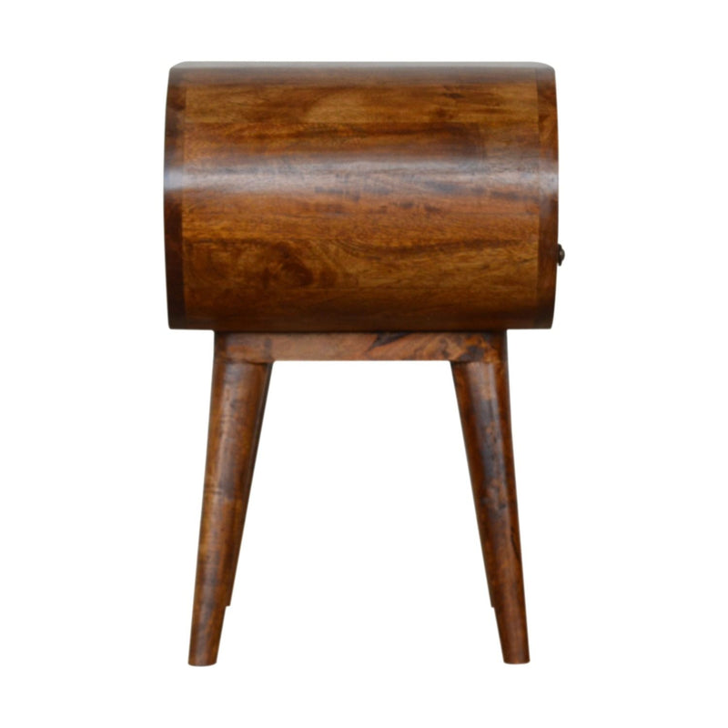 Circular Open Bedside Nightstand