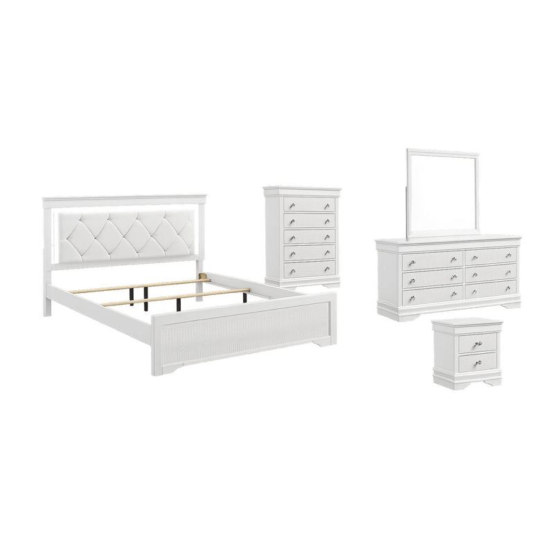 Blaze - Modern Bedroom Set With LED Headboard