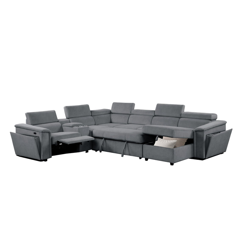 Harvey - Power Recliner Sleeper Sectional