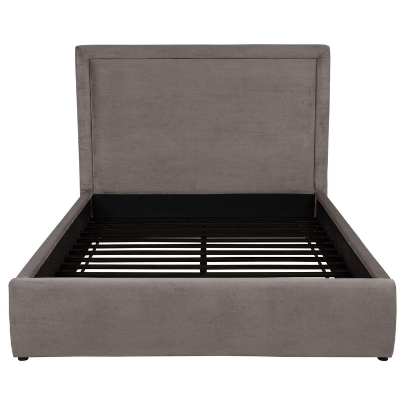 Lawson 54-inch Upholstered Queen Platform Bed Mushroom