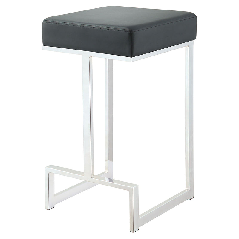 Upholstered Counter Height Stool - Black