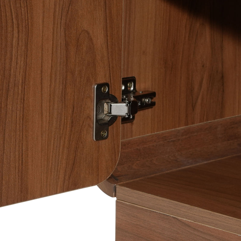 Sideboard, Wide Storage With 2 Doors And 3 Drawers