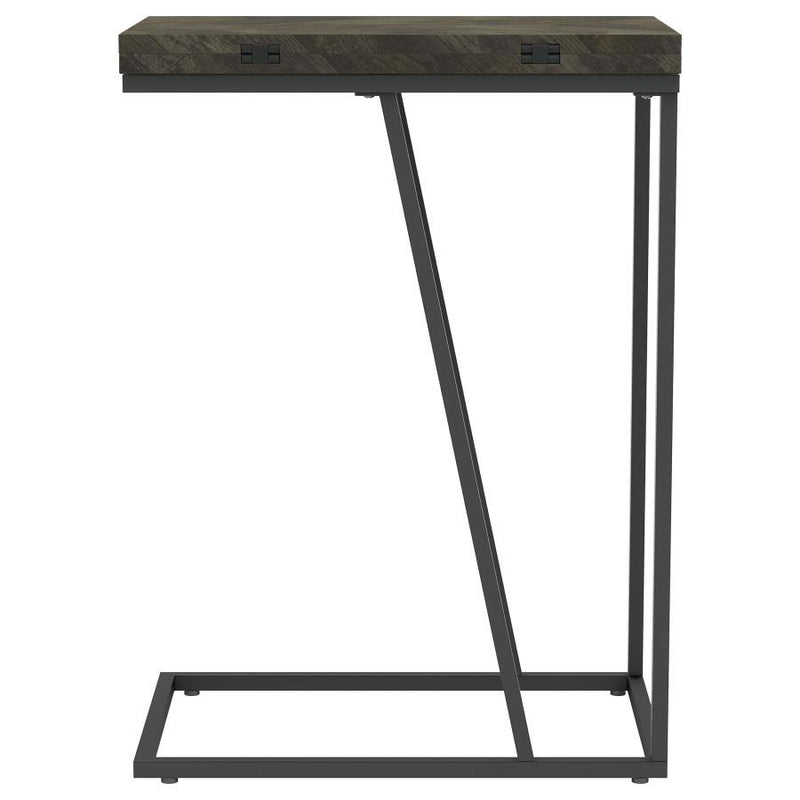 Carly - Expandable Engineered Wood C-Shaped Side Table