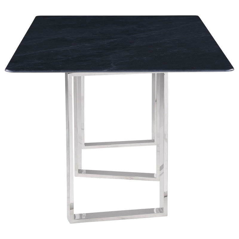 Forster - Rectangular Sintered Stone Dining Table - Gray