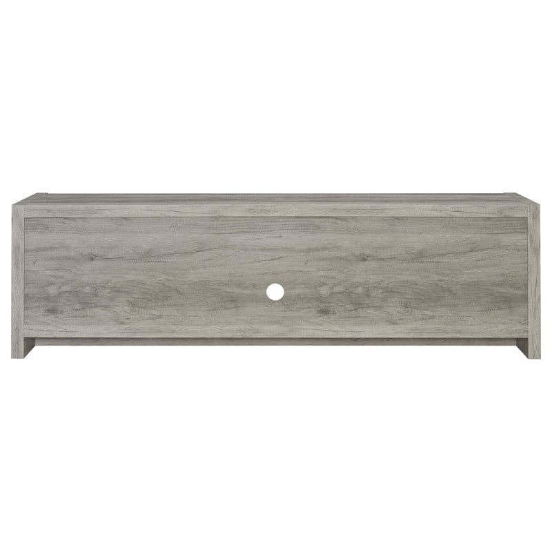 Burke 2-door Engineered Wood 71-inch TV Stand Grey Driftwood