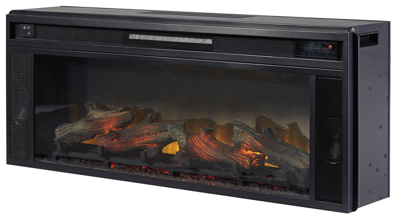Entertainment Accessories - Fireplace Insert - Rectangular - Black