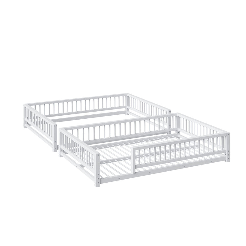 Bunk Bed With Ladder And Safety Guardrails