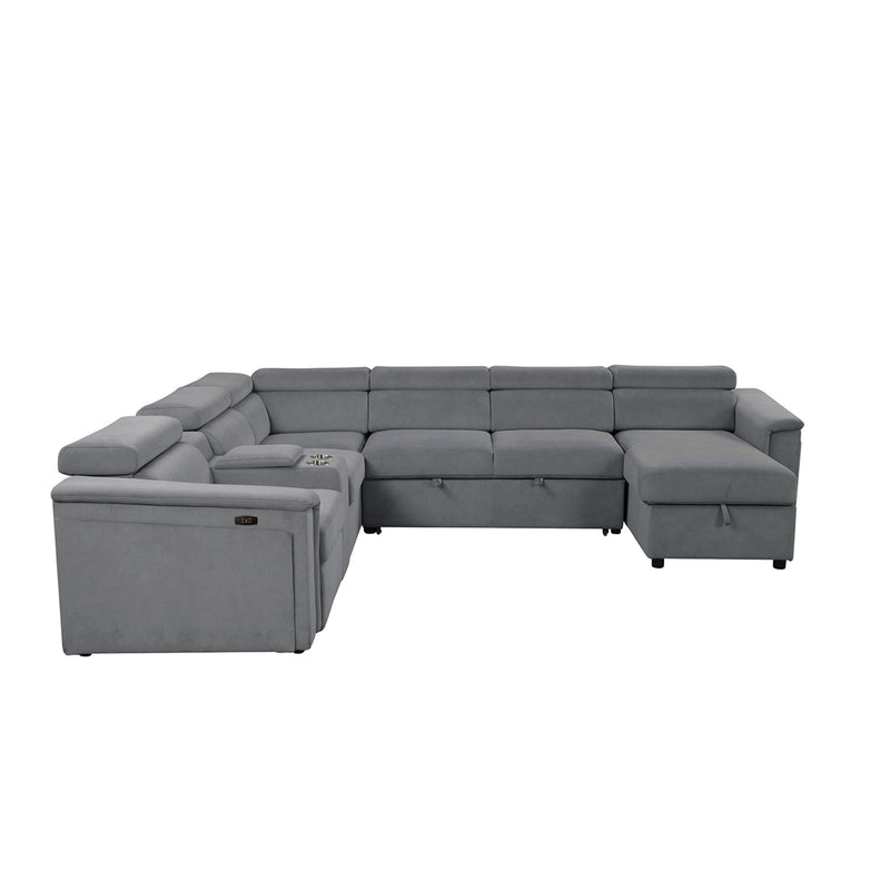 Harvey - Power Recliner Sleeper Sectional